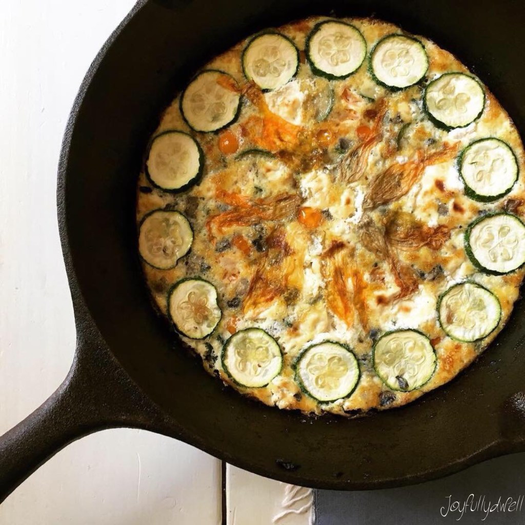Squash Blossom Frittata