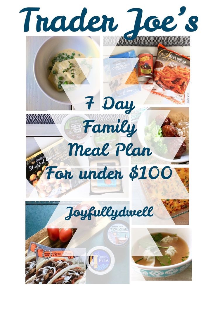Trader Joe’s 7 Day&nbsp;Mealplan